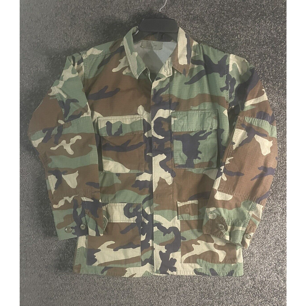 Army Issue Woodland Camo BDU Shirt/jacket Small-Regular